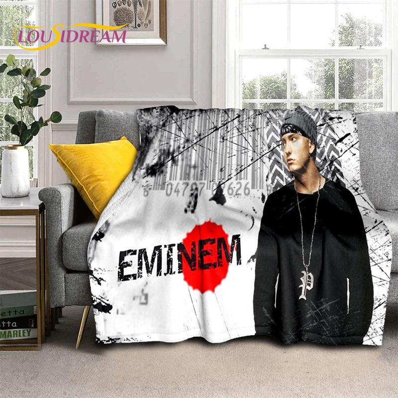 Плед с изображением рэперов Эминема и Тупака 2Pac, Хип-хоп Музыка, Бог Рэпа, Мягкий Плед для Дома, Спальни, Кровати, Дивана, Пикника, Путешествий, Подарок