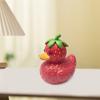 Fruit Duck Figurine Peach Pineapple Grape Strawberry Banana Resin Statue Sculpture Home Office Decoration Ornament