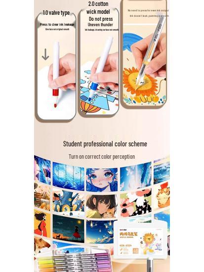 Акриловый маркер Арт Профессиональный - Акриловый маркер-акварель с тонким наконечником