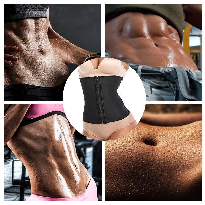 Latex Waist Trainer Cincher Corset for Women Weight Loss Shaper Belly Trimmer Belt Sauna Sweat Girdle Slimming Modeling Straps