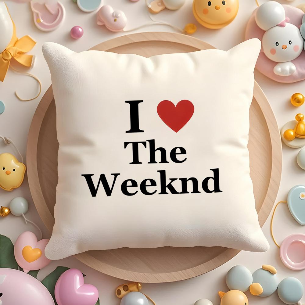 Чехол на подушку с изображением певца The W-Weeknd для дома и автомобиля, многоцелевой чехол на подушку - Двусторонний, Мягкий и прочный для повседневного использования