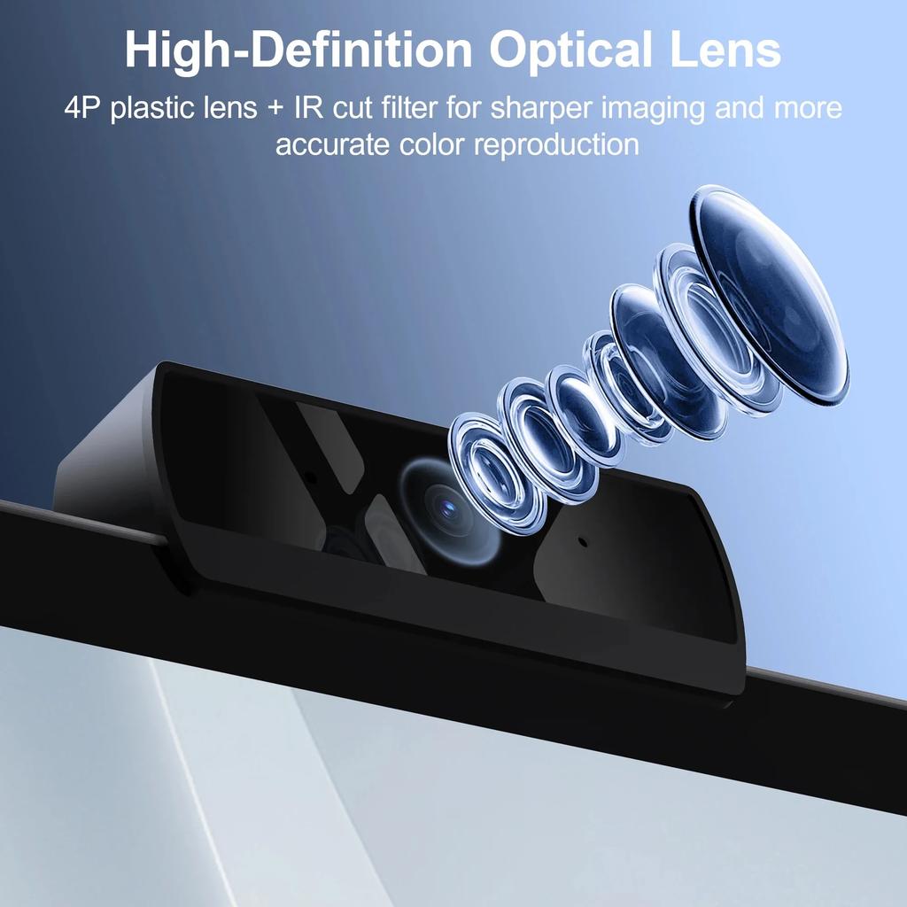 HD 1080P Веб-камера USB Веб-камера с микрофоном Камера с автофокусом ПК Компьютер Ноутбук Веб-камера для прямой трансляции для видеозвонков