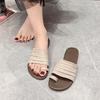 Трендовые женские шлепанцы с перемычкой между пальцами, летние, классические, модные, женские, повседневные, уличные, шлепанцы без задника, нескользящие, мягкие, женские шлепанцы на плоской подошве