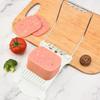 Слайсер для мясного хлеба 304 Усиленная нержавеющая сталь Слайсер для вареных яиц фруктов мягкого сыра Резак для спама Слайсер для консервированного мяса
