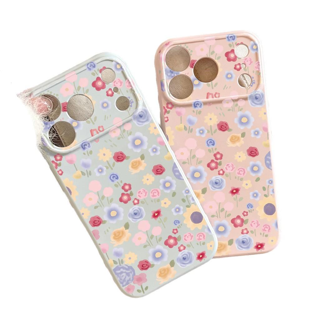 Full screen flowers are suitable for iPhone17 Apple 16promax mobile phone case 15 all-inclusive 14 new models 13 generation 12 women