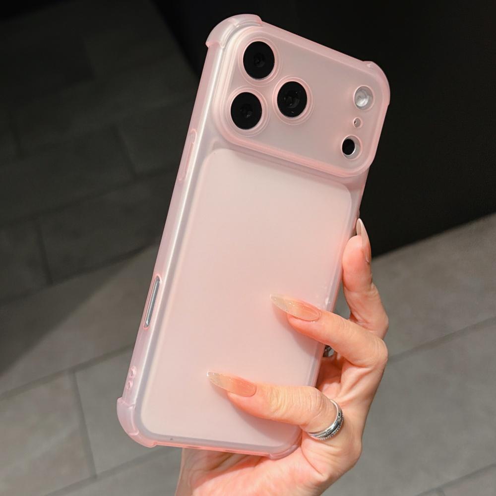 Милый Матовый Прозрачный Чехол для Телефона для iPhone 17 Air 14 15 16 11 12 13 Pro Max Plus Ударопрочный Защита Камеры Мягкий ТПУ Чехол