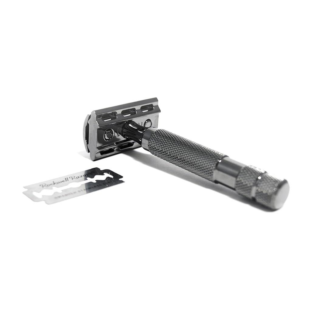 Бритвы Rockwell Razors 2C, запатентованный держатель для двух лезвий, 2 уровня, регулируемое одно лезвие, роскошное бритье, прочное, для начинающих, для чувствительной кожи, в комплекте 5 шт.