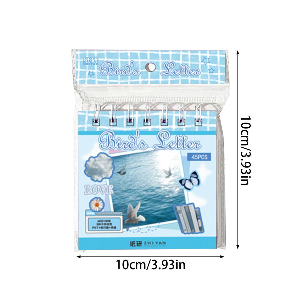 Creative Sticker Book Colorful Holiday Coil Sticker Album Compact Portable Stickers for Journaling Scrapbooking DIY Crafts