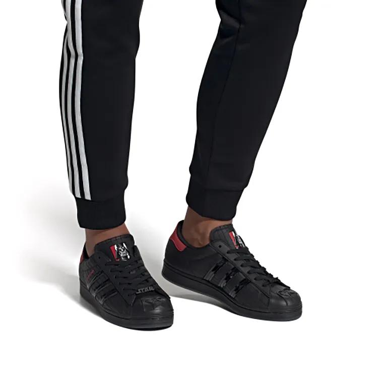 adidas Superstar 'Darth Vader' (Unisex) Core Black / Core Black / Scarlet Skate Shoes FX9302