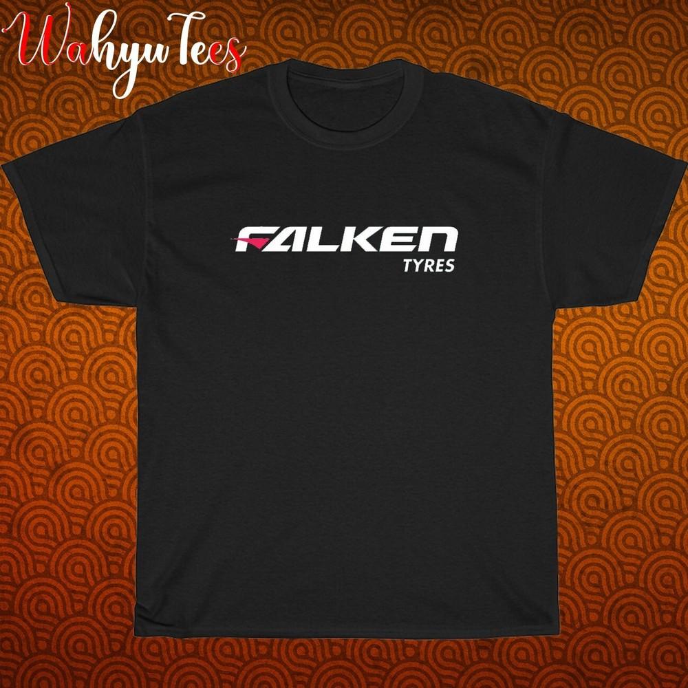 Новая футболка унисекс Falken Tires Логотип Черный/Серый/Темно-синий/Белый Размеры S-5XL