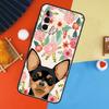 Чихуахуа Лицо Цветочный Чехол для Собаки Для Samsung Galaxy A16 A26 A36 A56 A17 A55 A35 A15 A52 A32 A12 A53 A33 A13 A14 A34 A54