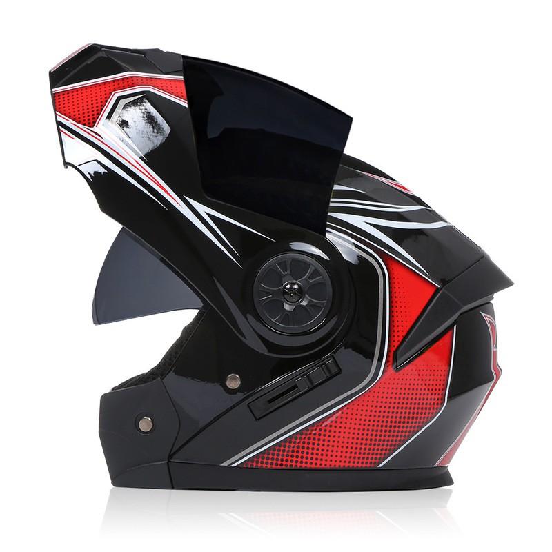 Modular Flip-Up Motorcycle Helmet With Dual Visors All-Season Riding Street Touring Commuting