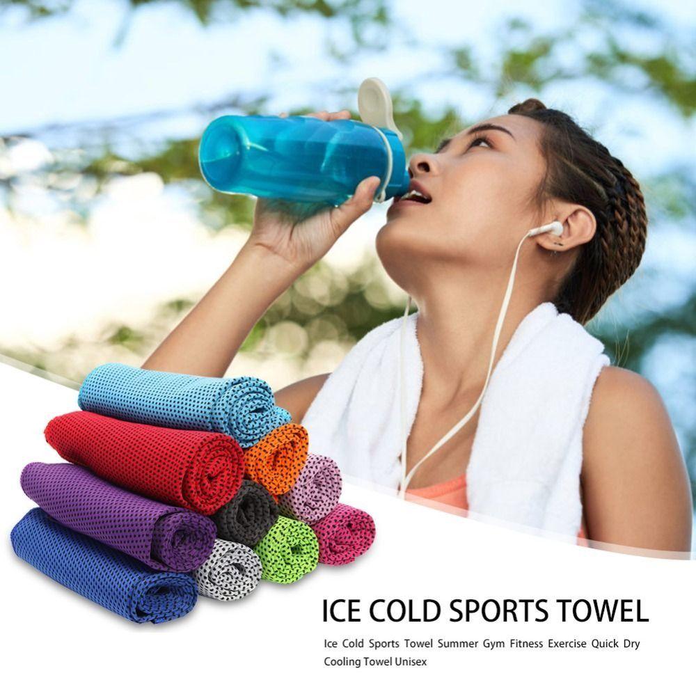 Сжатые уличные принадлежности Chilly Sweat Gym Towels Охлаждающее полотенце Быстросохнущее ледяное полотенце Полотенце для защиты от пота