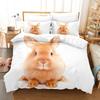 3D The Rabbit Bedding Sets Duvet Cover Set With Pillowcase Twin Full Queen King Bedclothes Duvet Cover