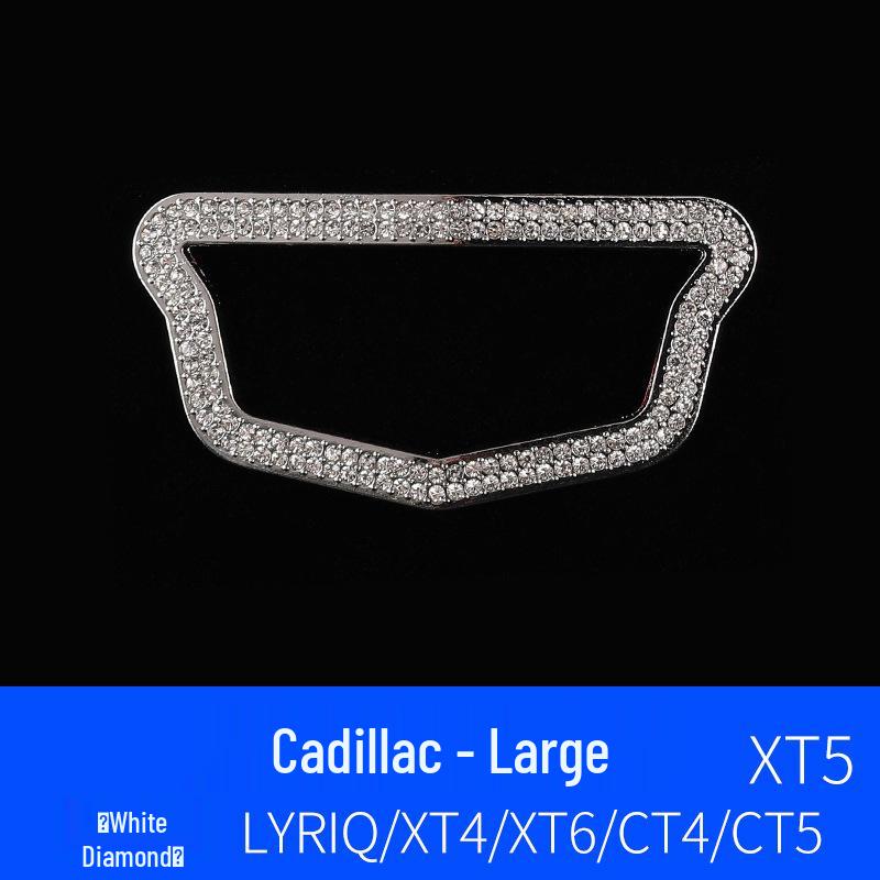 Наклейка со стразами на логотип руля - Стильное украшение салона автомобиля