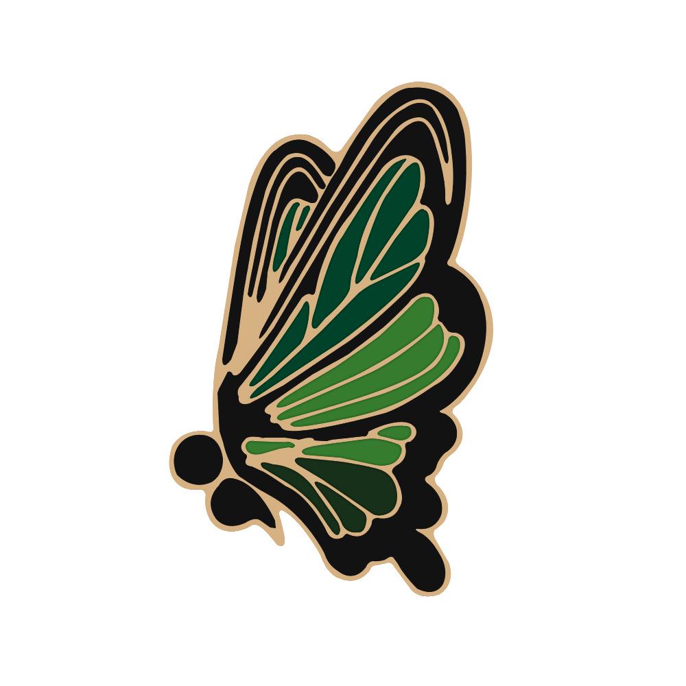 Красочная брошь-бабочка: Изысканная металлическая булавка для одежды, сумок и аксессуаров для корсажа