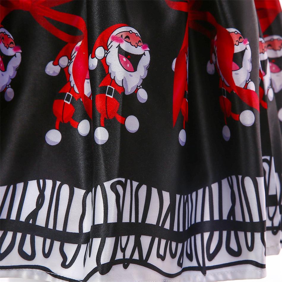 Детский рождественский карнавальный костюм с принтом, рождественская елка, подарок Санта-Клаусу, платье принцессы для ролевых игр, элегантное карнавальное платье для девочек