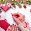 5pcs Christmas Candy Cane  Ballpoint Pens Red Green Umbrella Pens for 2025 Xmas New Year 2026 Holiday Stationery Gift Office Sup