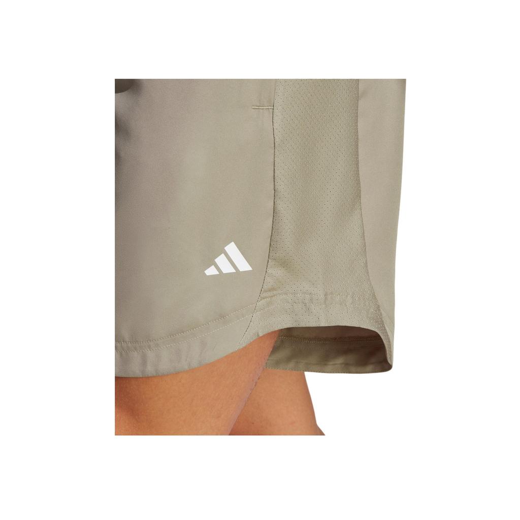 Adidas Шорты для тренировок Hiit Base с простым логотипом и эластичным поясом, мужские плавки, серебристо-серые IB7911