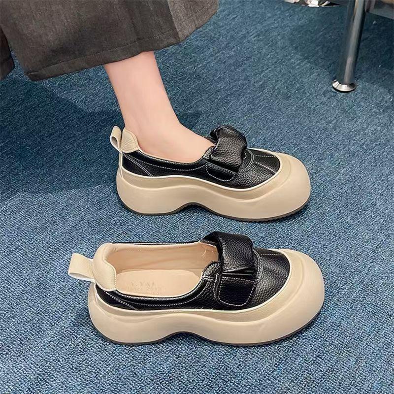 2024 туфли-лодочки с неглубоким вырезом на высокой платформе, дышащие, на одном педале, летне-осенние новинки, спортивные и повседневные, женские туфли-взрыв