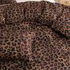 Золотой Черный Леопардовый Принт Пододеяльник Твин Квин Кинг Африканское Сафари Животное Гепард Постельное Белье Комплект Реверсивный Геометрический Чехол для Одеяла