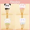 Adorable Plush Panda Ice Cream Cone Keychain Perfect Bag Accessory Cute Toy