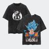 Anime Dragon Ball Cosplay Washed TShirt  Cotton Short Sleeve Top Casual Sports Fitness TShirt Mens Harajuku Clothing