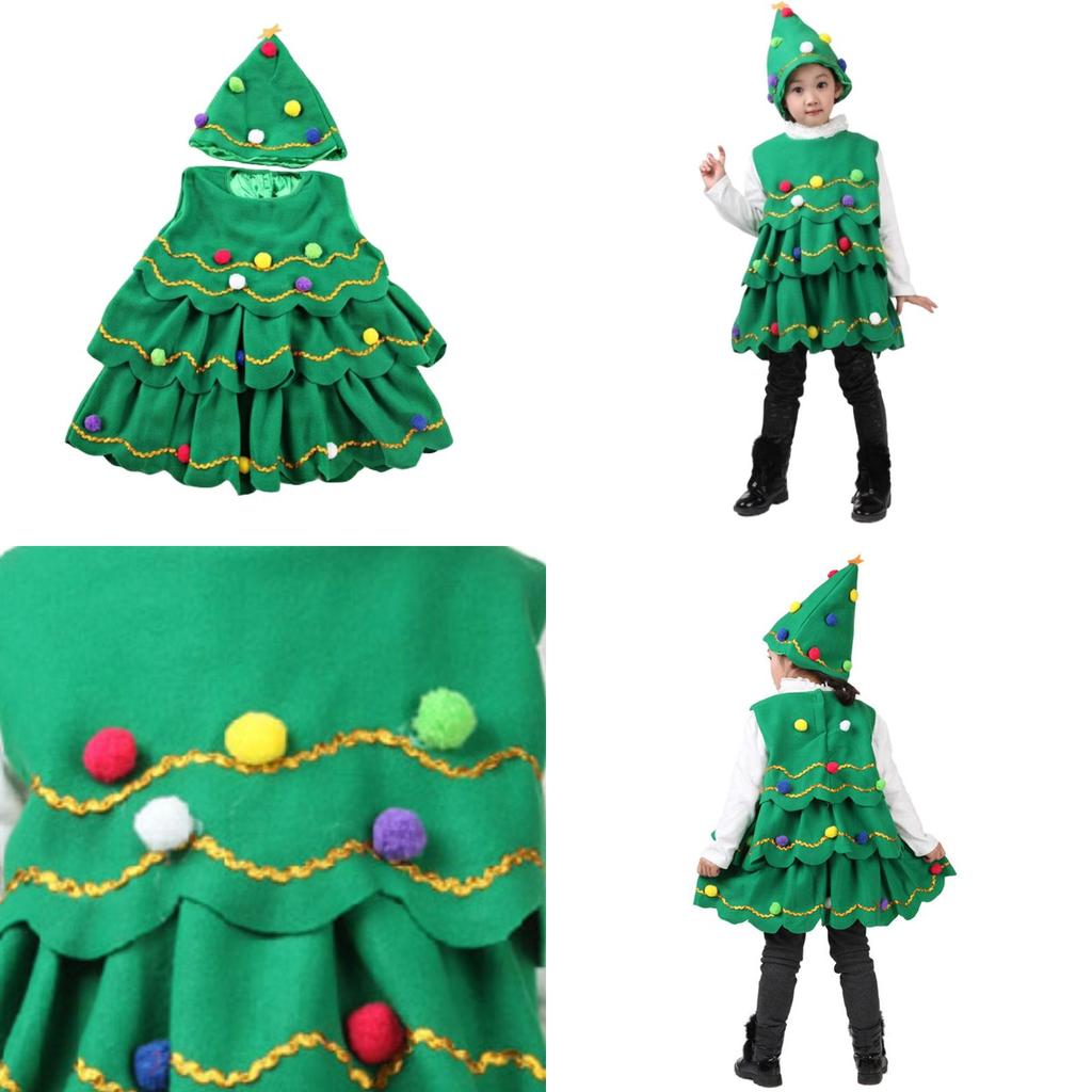 Костюм Рождественской елки для детей и взрослых Аутентичный полосатый наряд для косплея