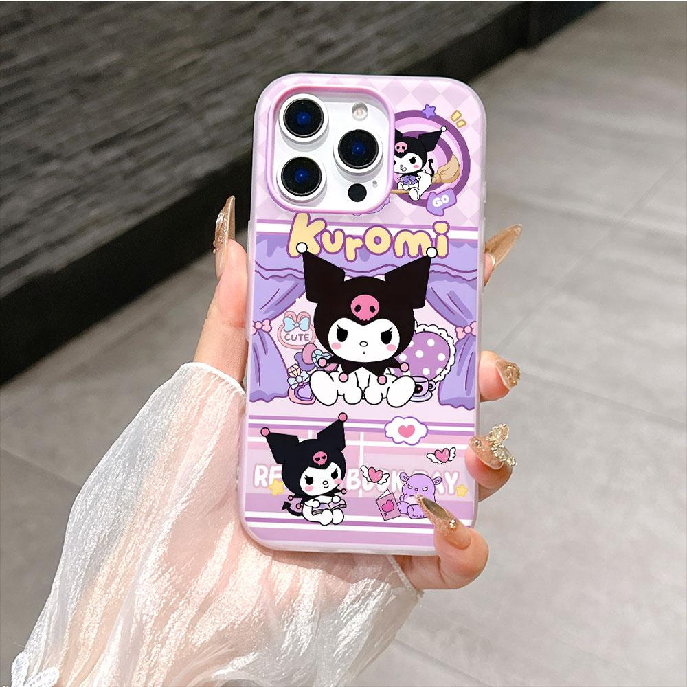 Sanrio Family Hello Kitty Kuromi Case For Xiaomi Redmi Note 15 Pro 5G 15 15C Note 14 13 12 11 10 Pro Plus 13C 5G 2 IN 1 Cover