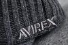 AVIREX Knit Cap, 14986700, Men's and Women's, Black and Gray, Military, American Casual, Streetwear, Outdoor (Gray (85))