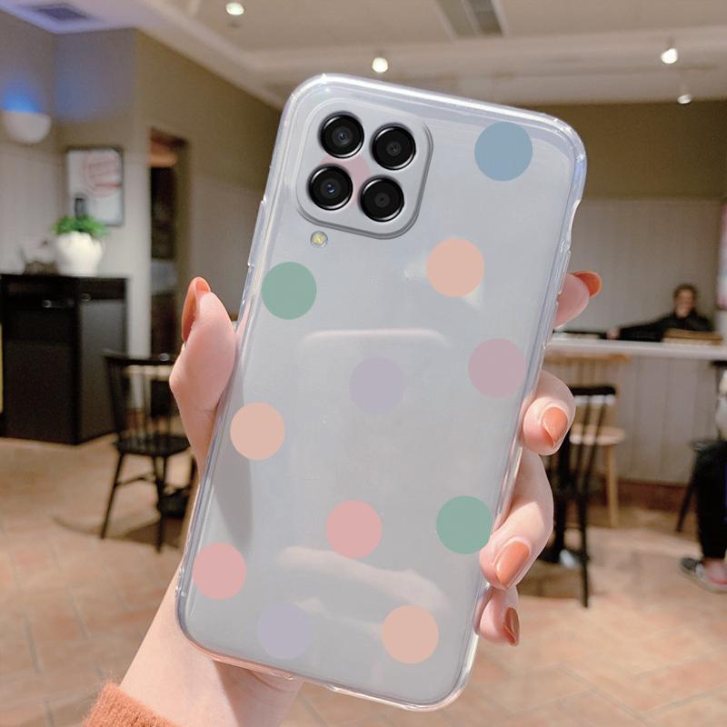 Чехол для Samsung Galaxy M33 5G Милый Кот Мультяшный Защитный Мягкий Силиконовый Чехлы для Телефона Для Samsung M 33 GalaxyM33 Бампер Прозрачный Чехол