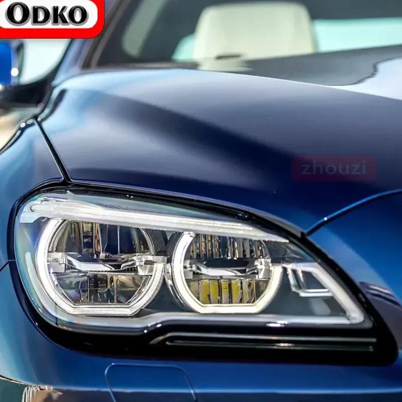 Для BMW 6 серии F06 F12 F13 M6 GT G32 2 шт. Черная защитная пленка для тонировки фар автомобиля Виниловая прозрачная наклейка из ТПУ Аксессуары