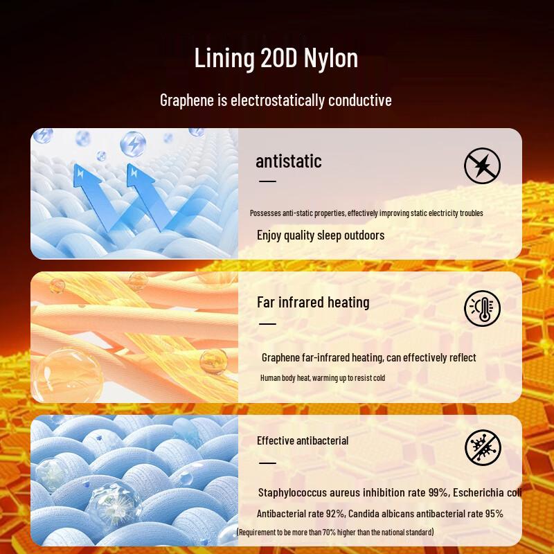 Спальный мешок-кокон Jingzao с 90% пуха серой утки
