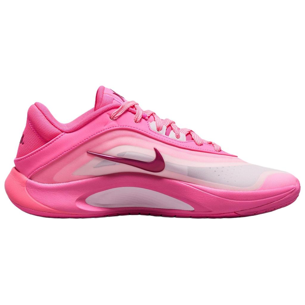 Nike A'One Anti Slip Wear Resistant Low Top Basketball Shoes Unisex Pink