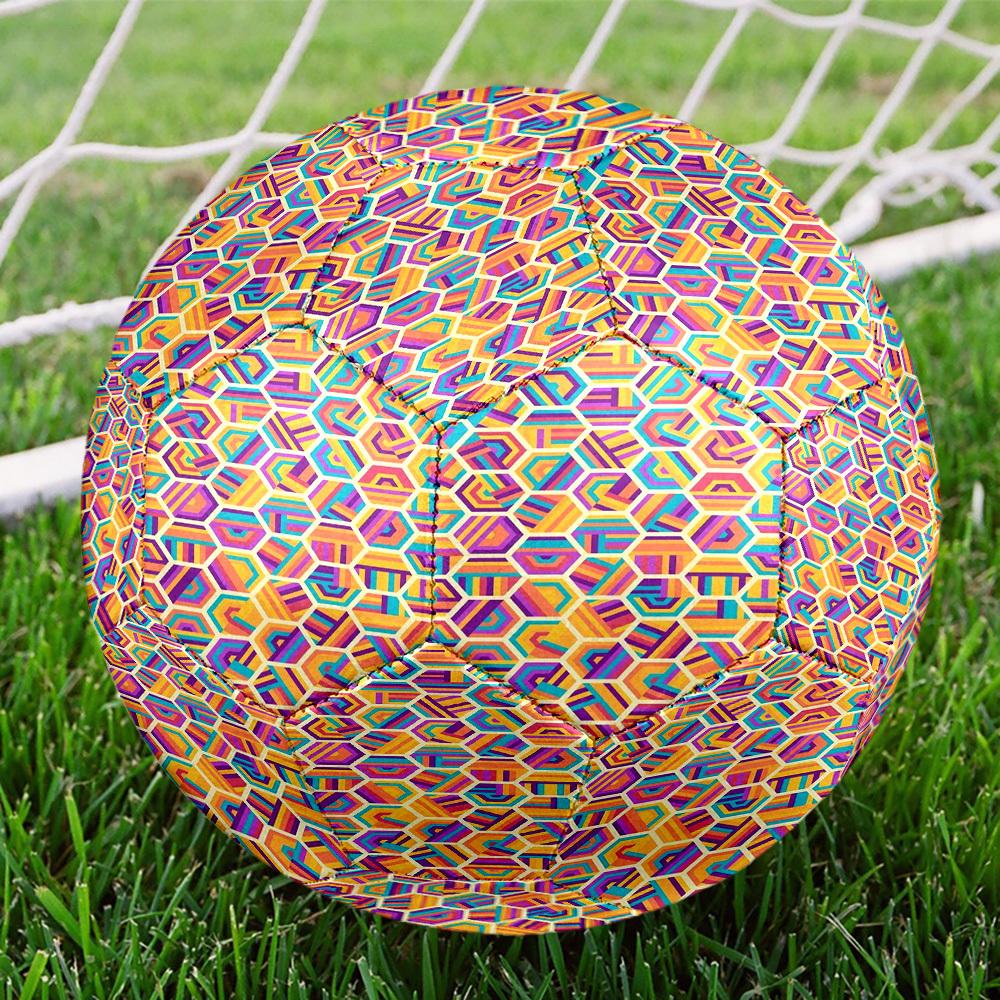 1pc Abstract Geometric Size 5 Soccer Ball Professional Match Training Football Indoor &Outdoor Sports Ball Lightweight Durable c658