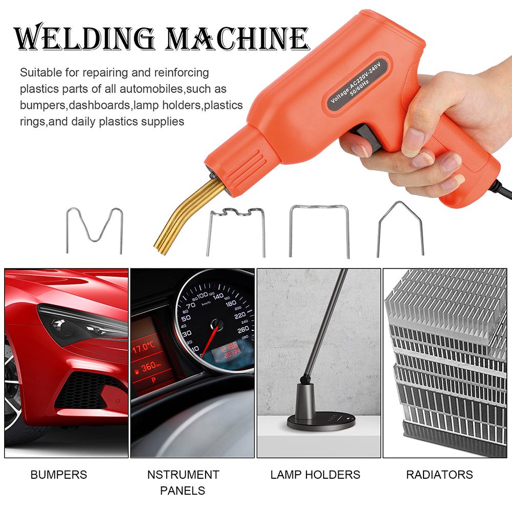 50W Plastic Welding Machine Plastic Welder 200 PCS Staples Hot Stapler Plastic Welding Kit Automobile Bumper Maintenance Tools