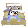 Custom Cartoon B-Blueys Bandit Chilli Duvet Cover Pillowcase Bedding Set Adult Boy Girl Bedroom Children Single Double