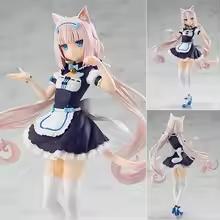 Фигурка Chocola Vanilla из Nekopara Милая Кошка-Горничная Персонажи Аниме Модели Кавайная Статуэтка для Гаража Настольные Украшения Подарок Для Фаната Аниме