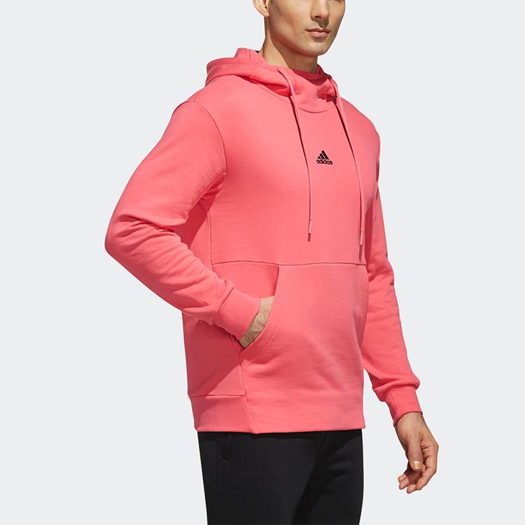 adidas Повседневная спортивная толстовка с капюшоном для мужчин, розовая FJ0178