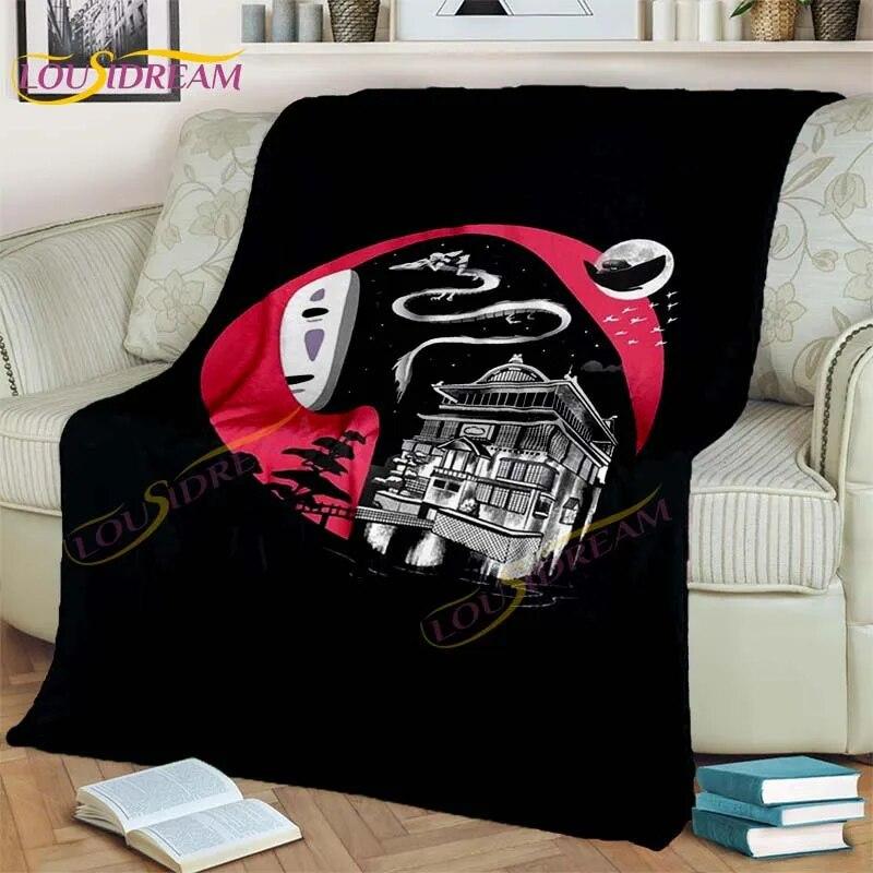 Одеяло в стиле аниме «Миядзаки», одеяло «Мой сосед Тоторо», одеяло «Унесенные призраками», фланелевое одеяло для спальни, гостиной, дивана