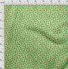 oneOone Cotton Flex Pear Green Fabric Fruits Diy Clothing Quilting Fabric Print Fabric By Yard 40 Inch