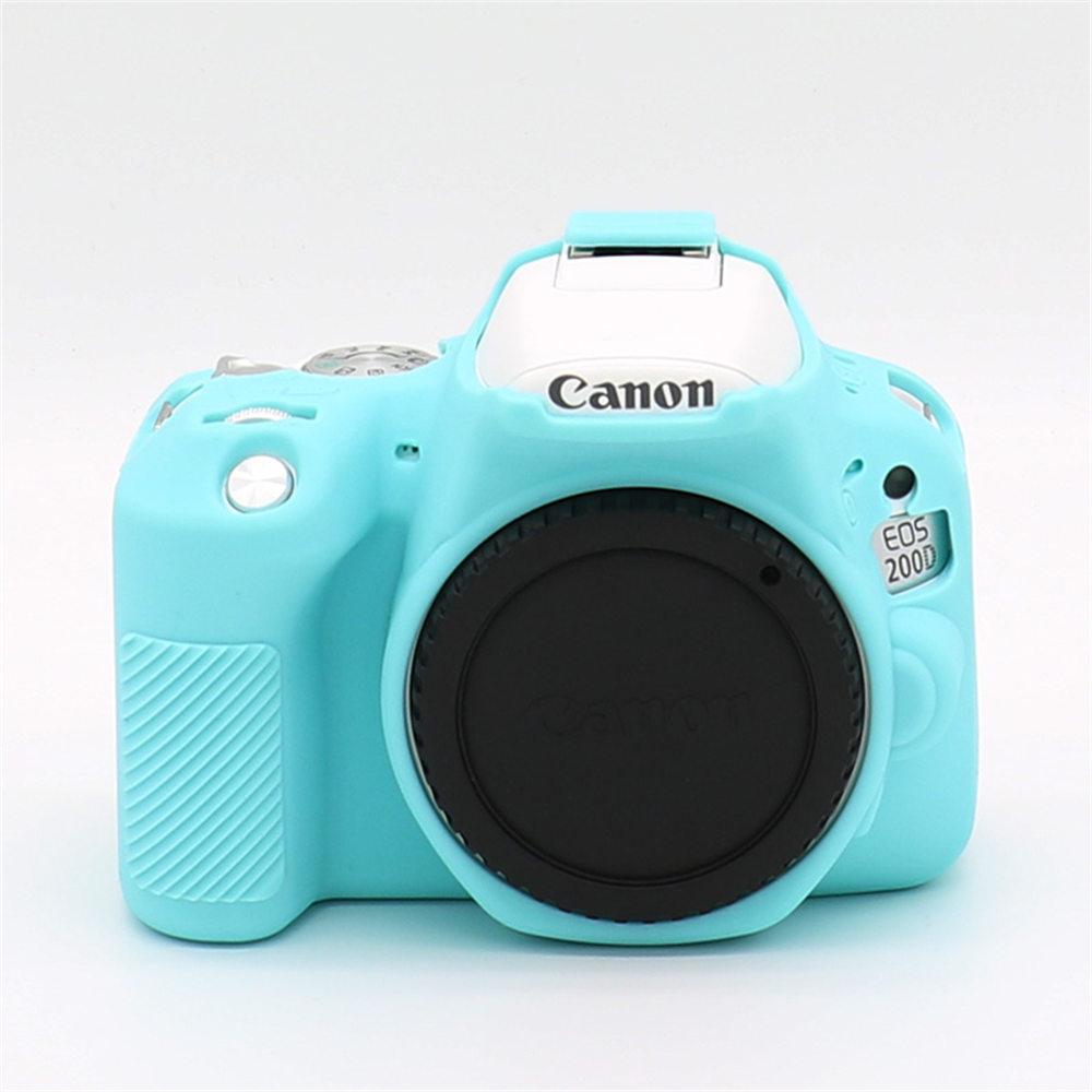 Мягкий силиконовый защитный чехол для корпуса камеры Canon EOS 200D 200DII 250D, резиновая накладка, скин