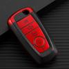 Shell For Ford Explorer Mustang Fusion Escape F150 F250 F350 F450 F550 Ford Raptor 5Buttons Soft TPU Leather Car Key Case Cover