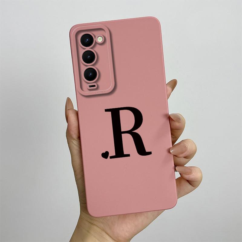 Чехол для Tecno Camon 18 Чехол для телефона Tecno Camon 18P Camon 18T CH6 CH7n Милые Заглавные Буквы Квадратный Силиконовый Ударопрочный Задний Чехол