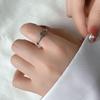 Elegant Water Drop Rhinestone Ring for Women - Versatile Claw Setting Design