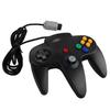 Gamepad for Nintendo 64 - New Style Long Handle - Wired Controller with Vibration and Shock - Black