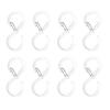 8Pcs S-Shaped Anti-Fall Plastic Hooks Strong Load Bearing Rust-proof Multi-purpose Shower Curtain Hooks AVE
