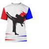 New Fun Cool Taekwondo Graphic T Shirts Fashion Men Casual Round Neck Tees Tops Trend Printed Personality Short Sleeve