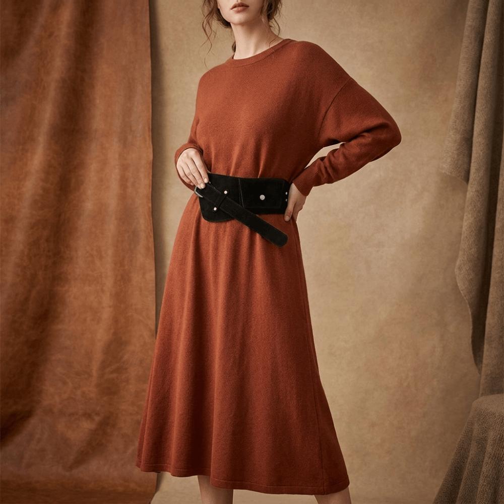 Wide Pin Buckle Waistband PU Suede Waist Bag Belt Vintage Maillard Waist Belt Party