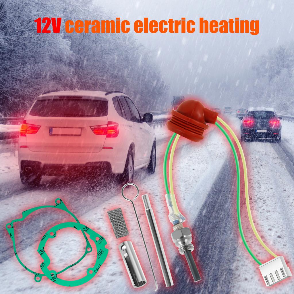 12V Glow Plug Repair Kit 2-8KW Air Diesel Parking Heater Glow Ignition Plug Repair Parts Car Parking Heating Kit Car Accessories